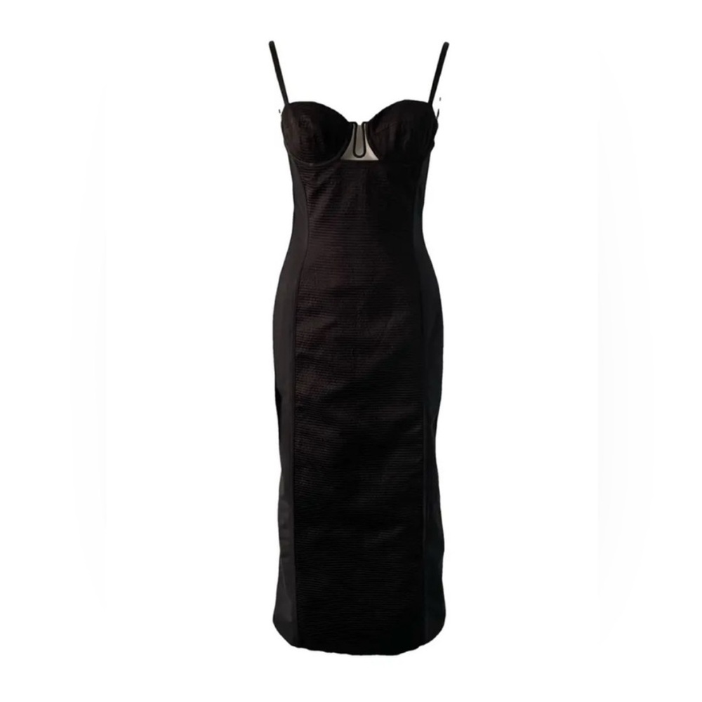 Gucci Black Strappy Midi Dress